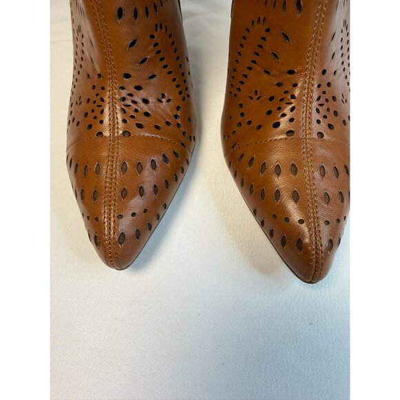 Carlos Santana Taryn Ankle Boot Women'sTaryn Size 7.5 Brown Western Block Heel - Picture 3 of 12